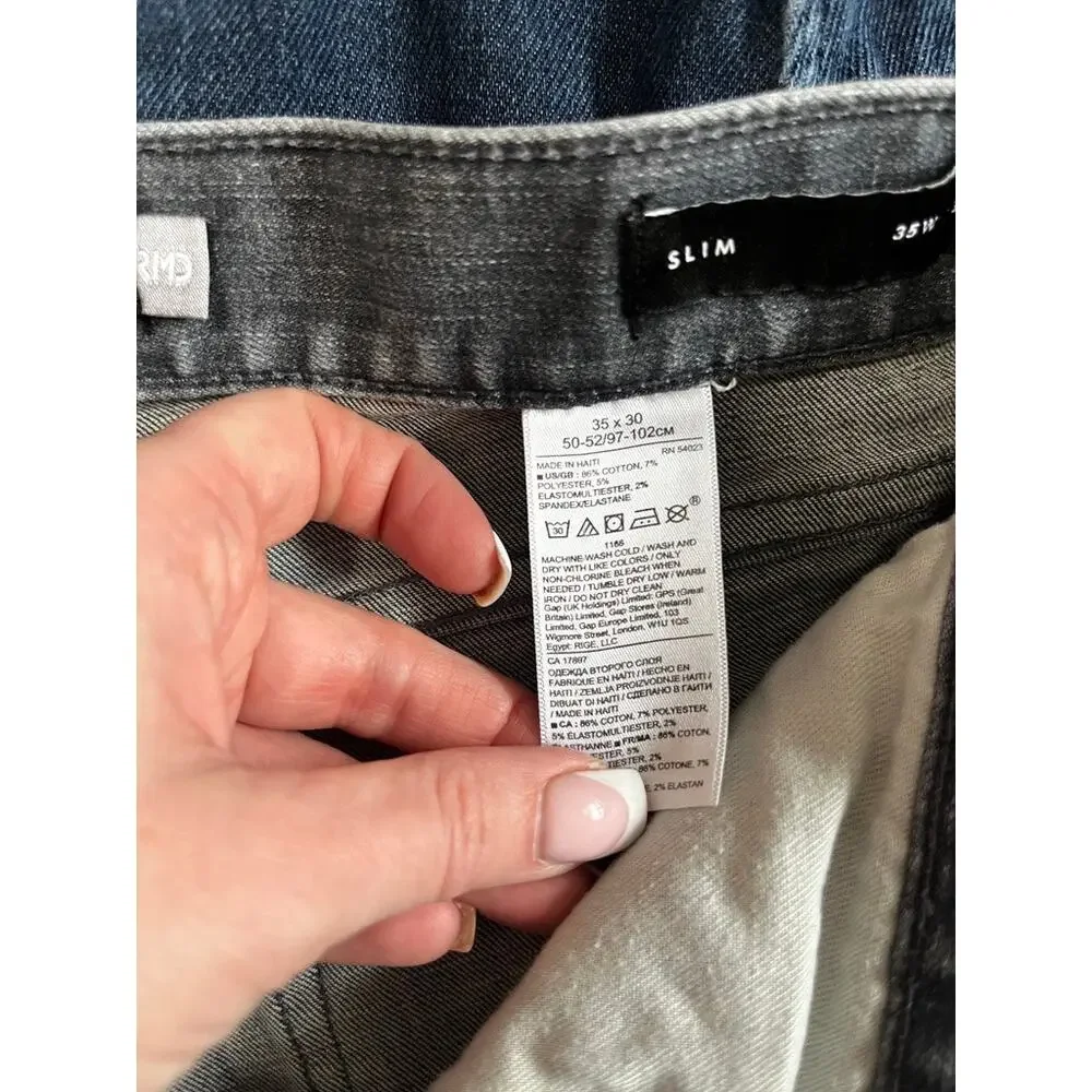 Banana Republic Men's Slim Fit Gray Jeans Size 35